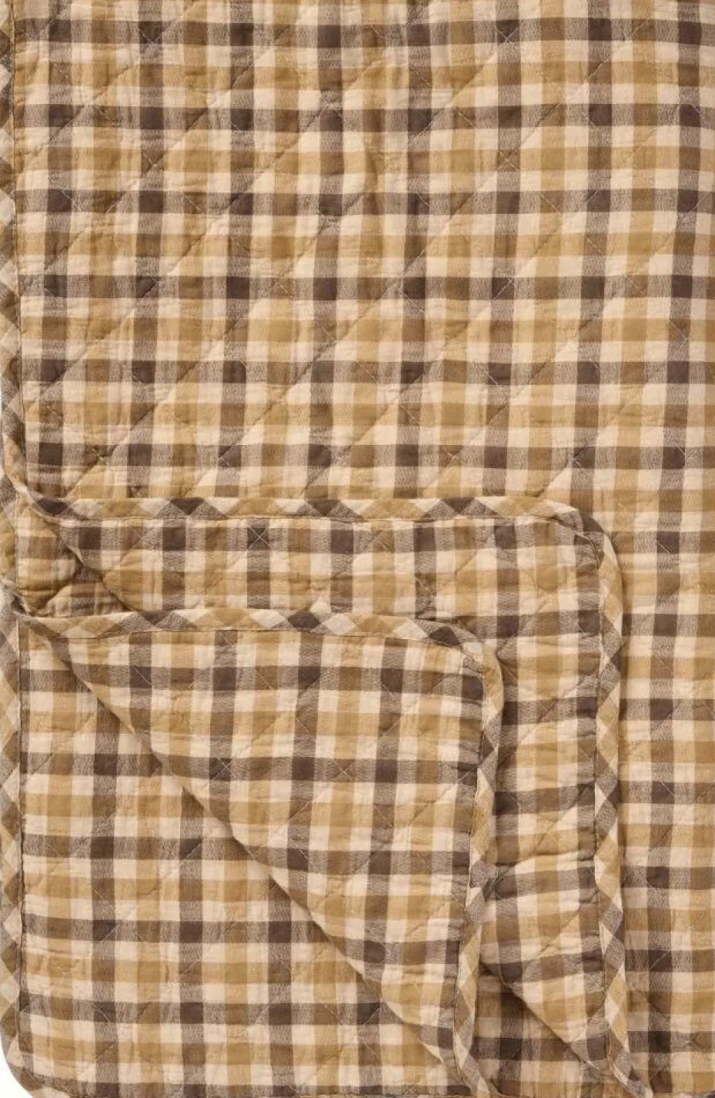 Ib Laursen Plaider Og Tæpper > Vattæppe 130x180 cm, Brun/Gul/Beige