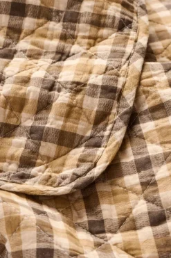 Ib Laursen Plaider Og Tæpper > Vattæppe 130x180 cm, Brun/Gul/Beige