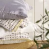 New Ib Laursen Vigga Plaid Dobbeltvævet 130x170 cm, Lilla/Neutral