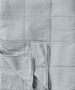 Outlet Ib Laursen Vintage Quilt Sengetæppe 240x240 cm, Cornflower
