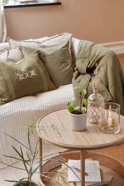 Ib Laursen Vintage Vattæppe 130x180 cm, Olive
