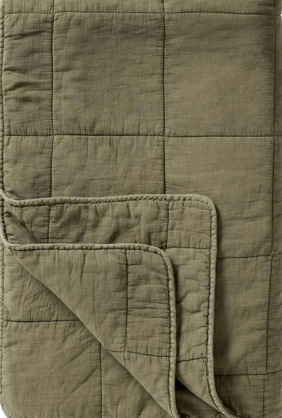 Online Ib Laursen Vintage Vattæppe 130x180 cm, Eucalyptus Green