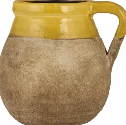 Ib Laursen Avignon Vase H13,5 cm, Natur/Mustard