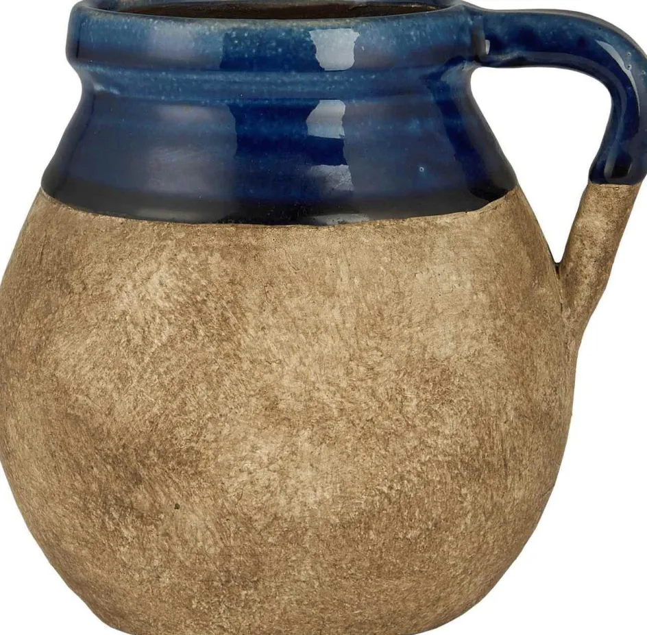 Ib Laursen Avignon Vase H13,5 cm, Natur/Blå