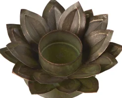 Online Lotus Fyrfadsstage H4 cm, Metal Fyrfadsstager