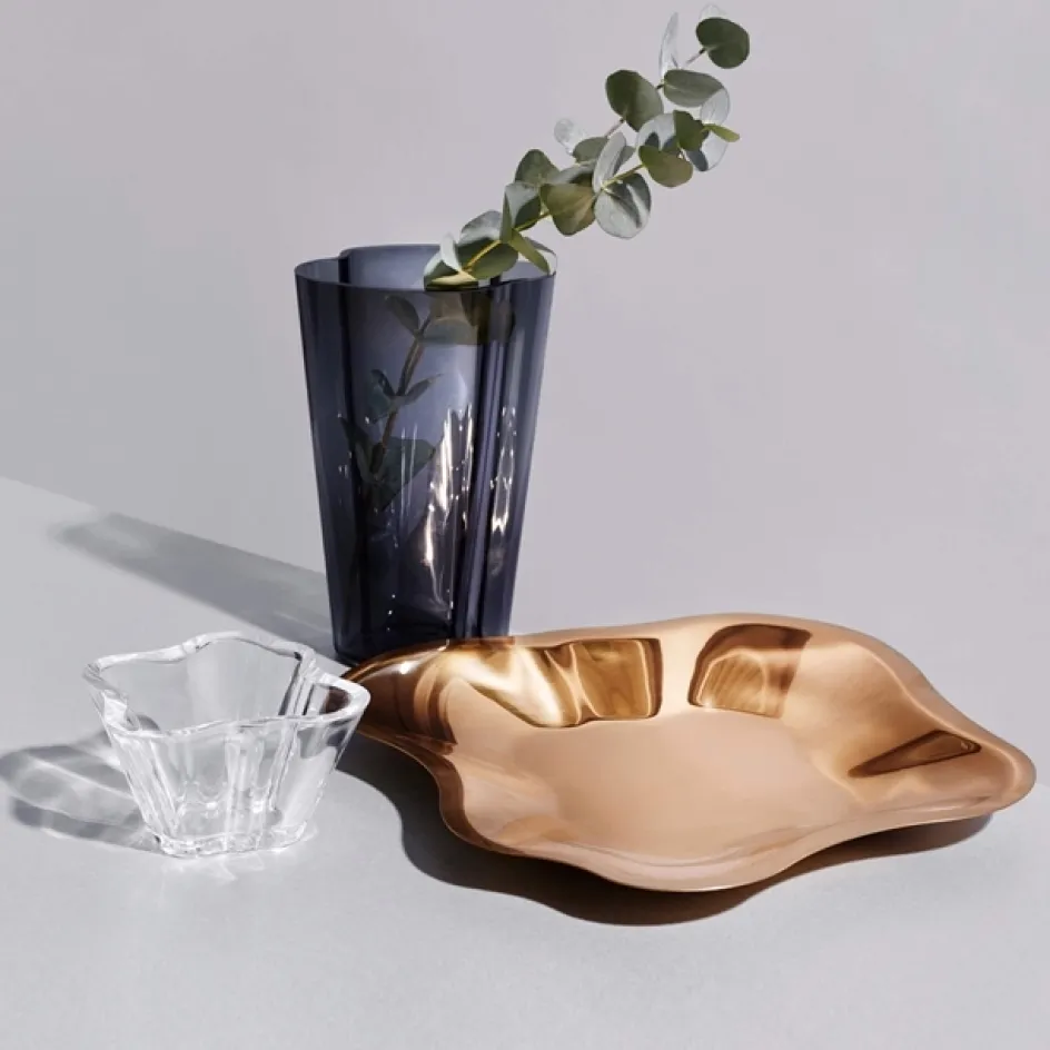 New Iittala Aalto Skål , Rosaguld