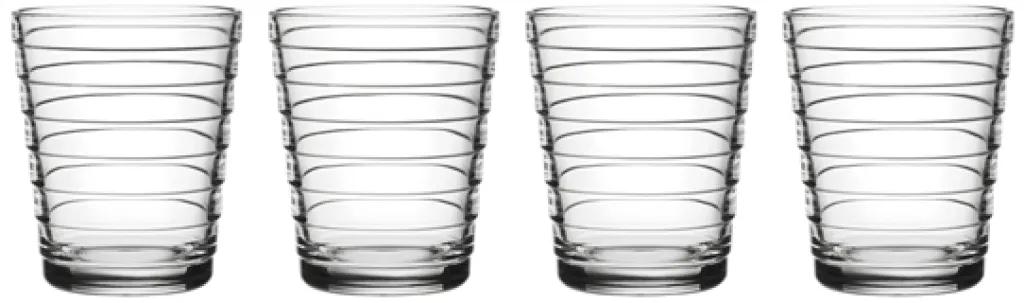 Iittala Vandglas > Aino Aalto Drikkeglas 4 stk. 22 cl, Klar