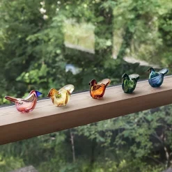 Sale Birds by Toikka Glasfugl Fluesnapper 6 cm, Mosgrøn Stue|Træfigurer Og Figurer