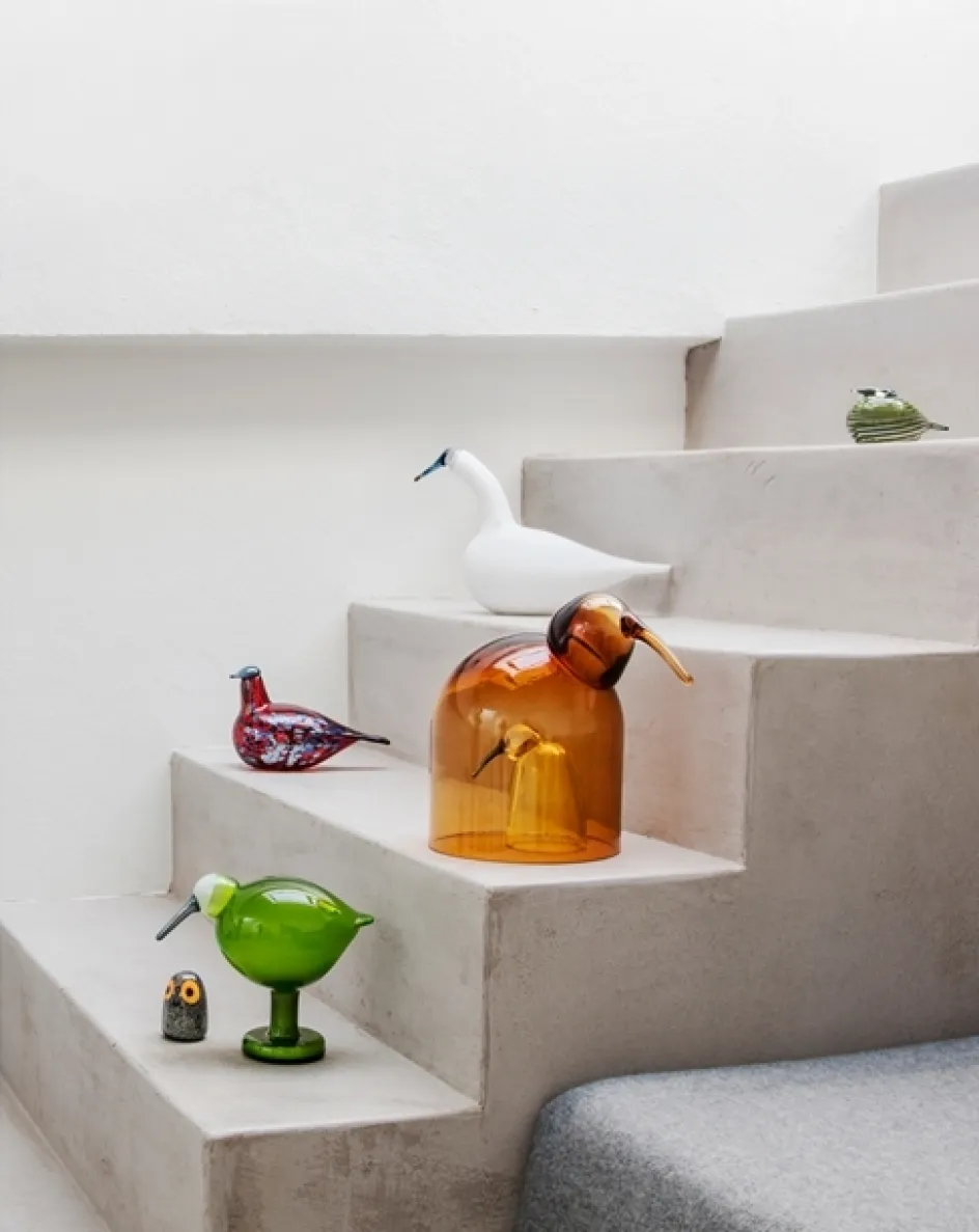 Outlet Iittala Birds by Toikka Glasfugl Mari 11,5 cm, Gul