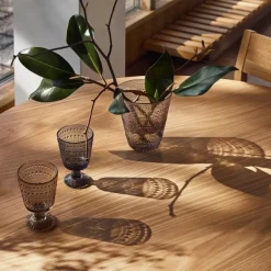 Sale Iittala Kastehelmi Glas På Fod 2 stk. 26 cl, Linen