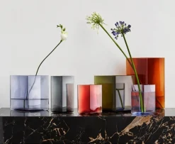 Iittala Ruutu Vase H14 cm, Tranebær