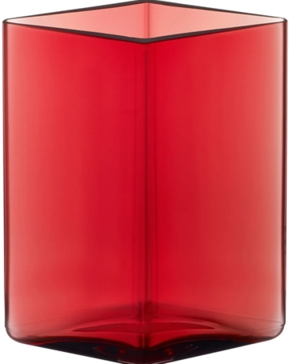 Iittala Ruutu Vase H14 cm, Tranebær