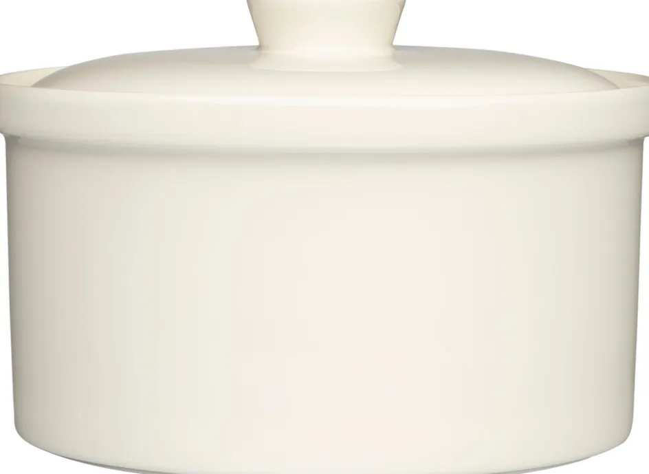 Hot Iittala Teema Ovnfast Skål m. Låg 2,3 L, Hvid