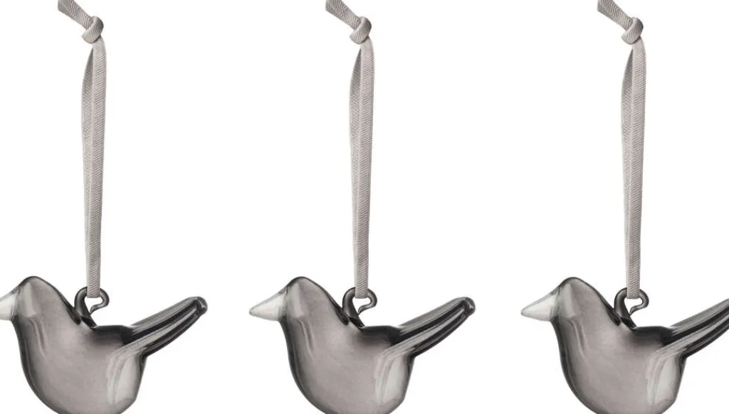 Clearance Fugle 3 stk, Grå Stue|Ophæng