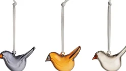 Iittala Stue|Ophæng > Oiva Toikka Collection Glasfugle 3 stk. 7,3 cm,