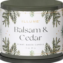 Duftlys Ø6,5/H5,7 cm, Balsam & Cedar Duftlys