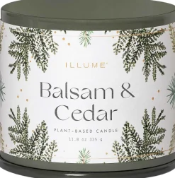 ILLUME Duftlys > Duftlys ?9,7/H8,5 cm, Balsam & Cedar