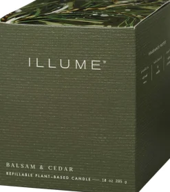 ILLUME Duftlys > Duftlys Ø9/H10,7 cm, Balsam & Cedar