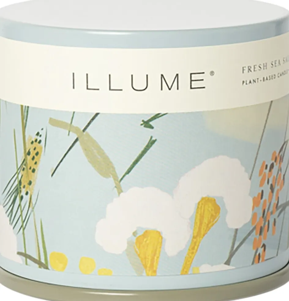 Clearance ILLUME Duftlys Ø9,7/H8,5 cm, Fresh Sea Salt