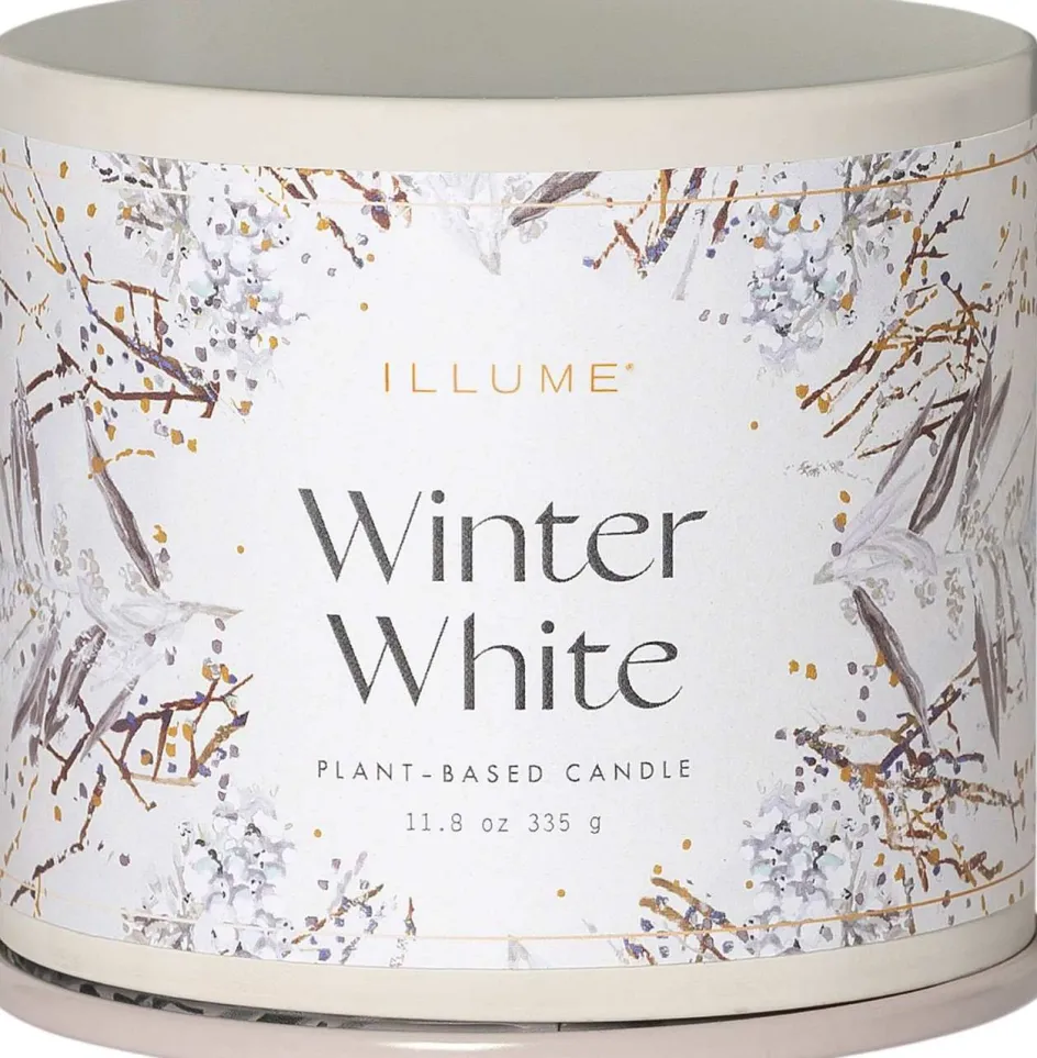 Hot ILLUME Duftlys Ø9,7/H8,5 cm, Winter White