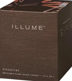 Discount ILLUME Duftlys Ø9/H10,7 cm, Woodfire