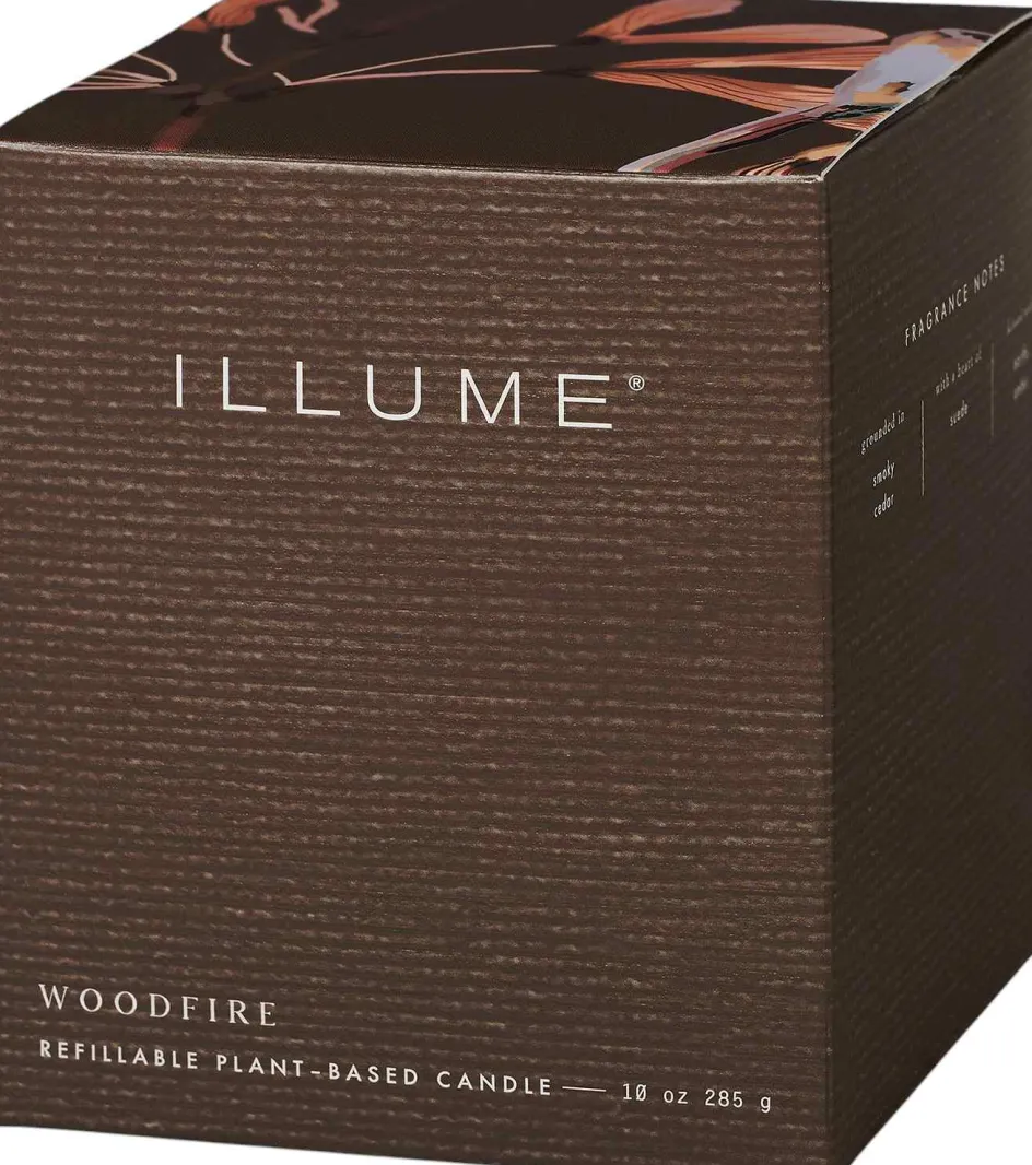 Discount ILLUME Duftlys Ø9/H10,7 cm, Woodfire