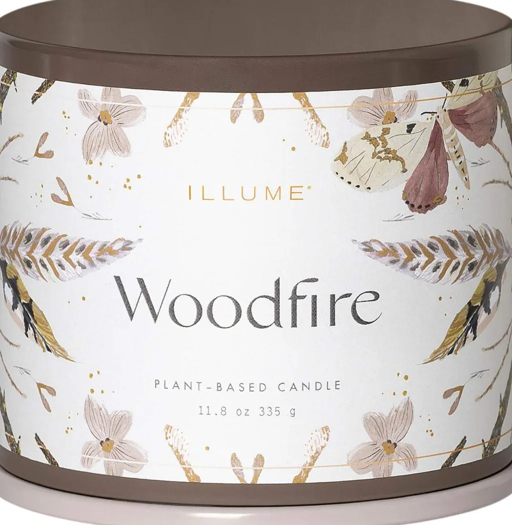 ILLUME Duftlys > Duftlys Ø9,7/H8,5 cm, Woodfire