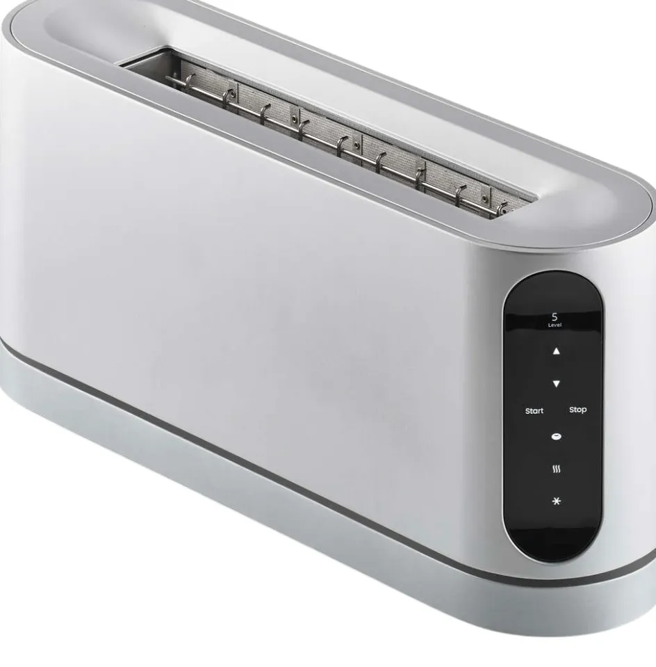 Hot Jacob Jensen Long Slot Brødrister 850W, Sølv