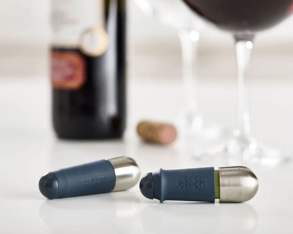 Online Joseph Joseph BarWise Twist-lock Vinpropper 2 stk, Blå