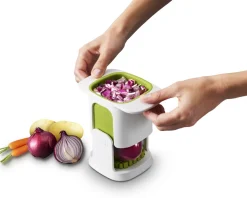 Hot ChopCup Grøntsagshakker, Grøn/Hvid Skrælleredskaber