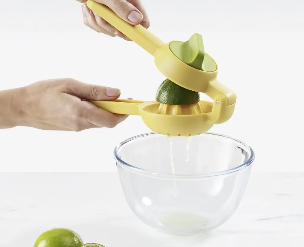Clearance Dobbeltvirkende Citruspresser 22 cm, Gul Presseredskaber
