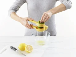 Clearance Dobbeltvirkende Citruspresser 22 cm, Gul Presseredskaber
