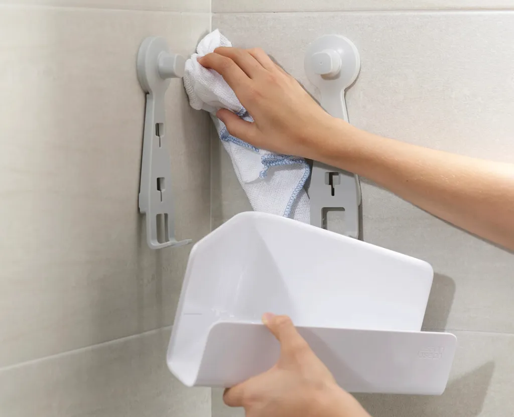 New EasyStore Hjørnebrusehylde 2 stk. 26,5 cm, Hvid Hylder|Opbevaring Til Badeværelset