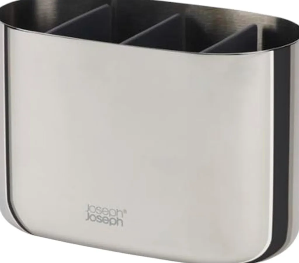 Joseph Joseph Badeværelse > EasyStore Luxe Tandbørsteholder m. 4 Rum, Rustfrit Stål