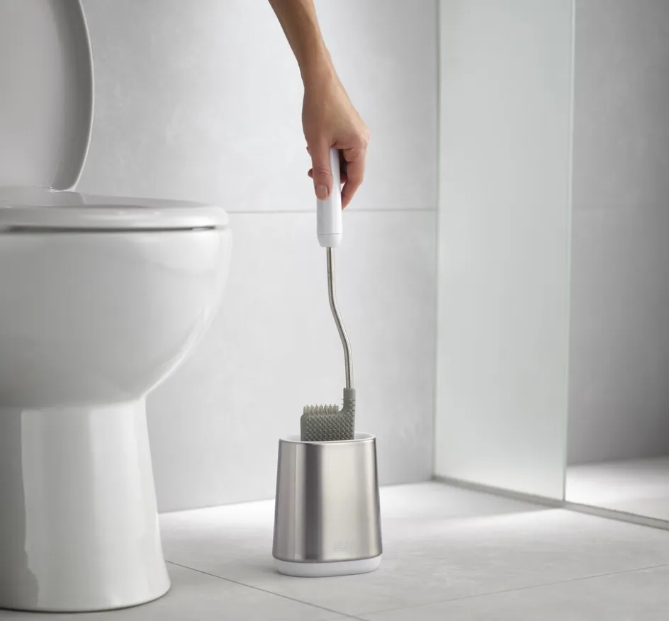 Clearance Joseph Joseph Flex Lite Toiletbørste, Hvid/Stål