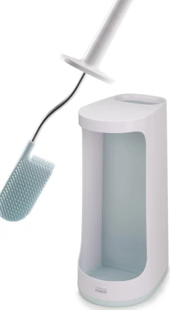Hot Joseph Joseph Flex Toiletbørste m. Beholder H49 cm, Hvid/Blå