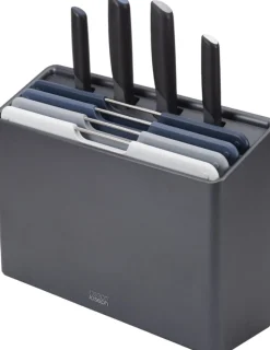 Discount Folio Plus Kniv- og Skærebrætssæt 8 Dele 23x32 cm, Grå Skærebrætter Og Serveringsbrætter