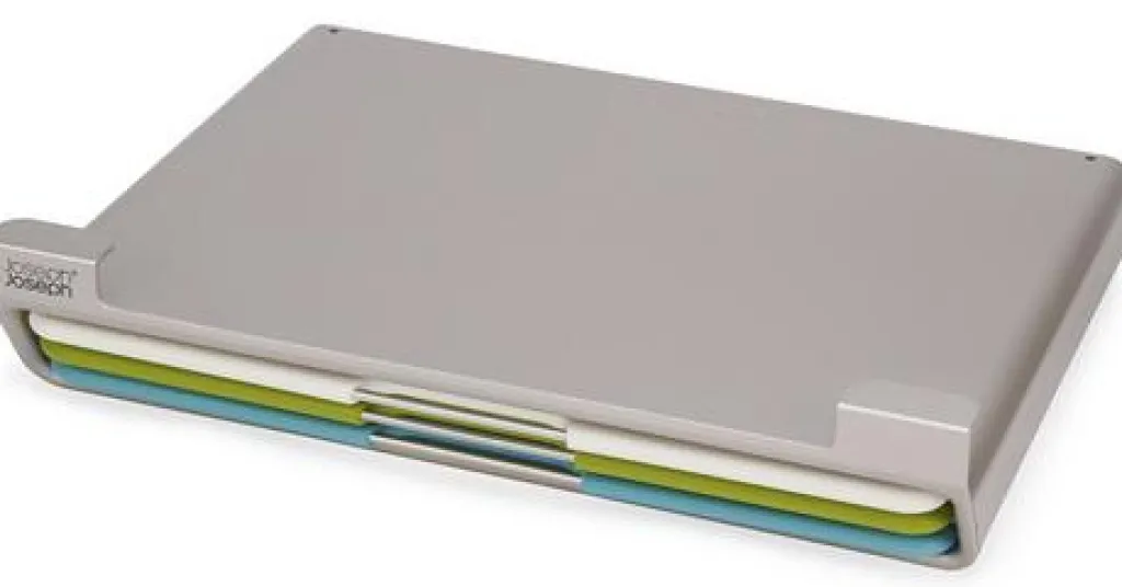 Best Folio Slim Skærebrætsæt Underhylde 4 Dele 36x27 cm, Multicolor Skærebrætter Og Serveringsbrætter