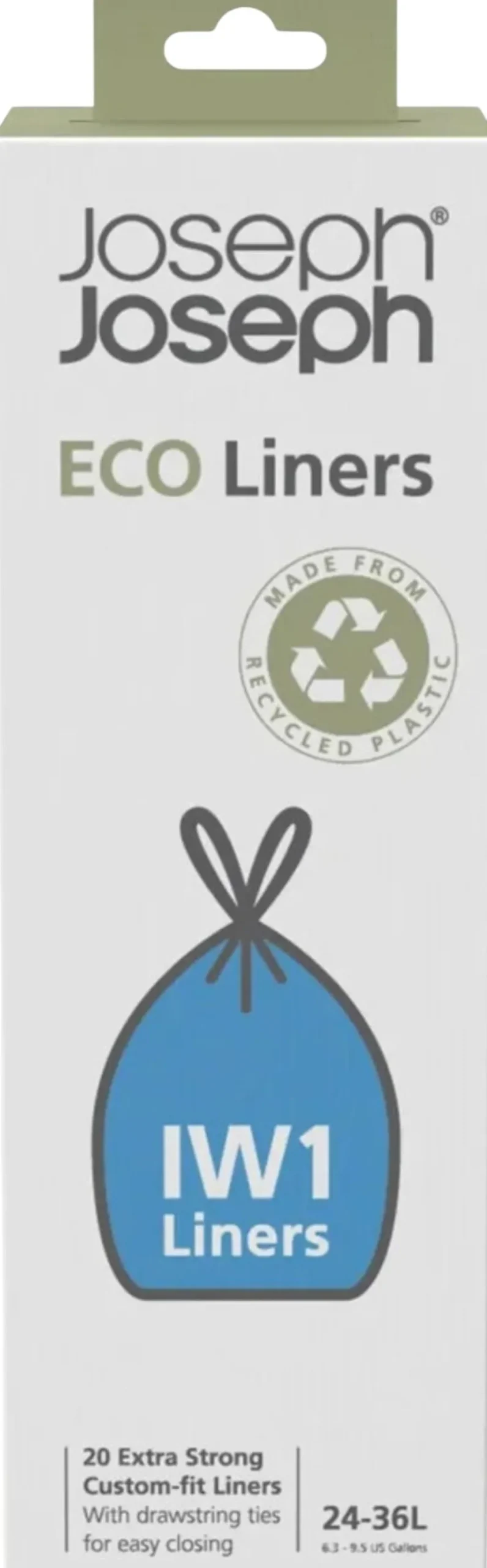 New IW1 Eco Affaldsposer 20 stk. 24-36 L Affaldsspande Og Tilbehør|Affaldsspande