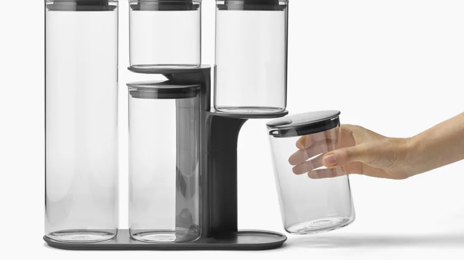 Joseph Joseph Podium Opbevaringsglas 5 stk, Rustfrit Stål