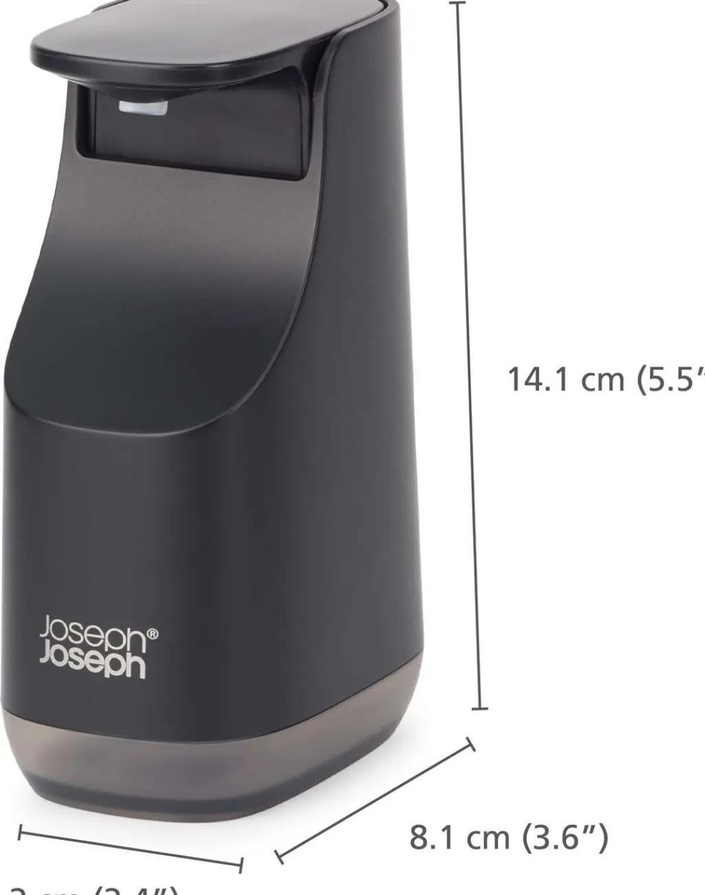 Joseph Joseph Badeværelse > Slim Compact Sæbepumpe, Sort