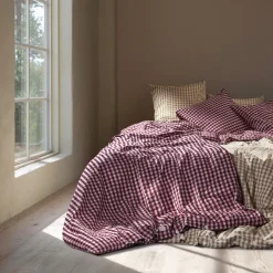 New Juna Bæk&Bølge Sengetøj , Blomme/Rosa