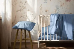 Clearance Juna Daisy Babysengetøj 70x100 cm, Lys Blå
