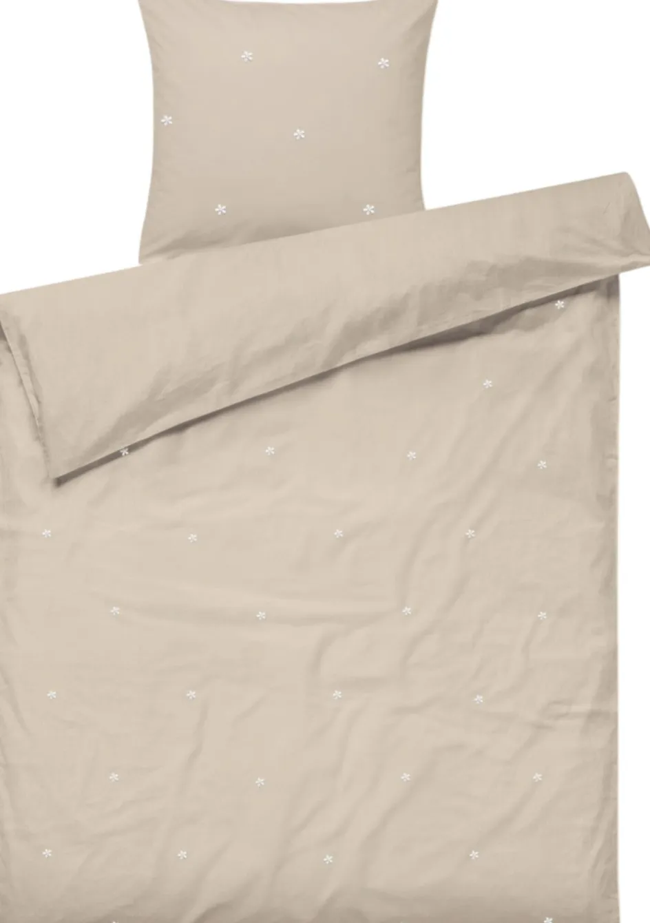 Outlet Juna Daisy Babysengetøj 70x100 cm, Sand/Hvid
