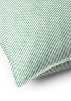 Discount Monochrome Lines Pudebetræk 63x60 cm, Grøn/Hvid Soveværelse|Puder Og Betræk