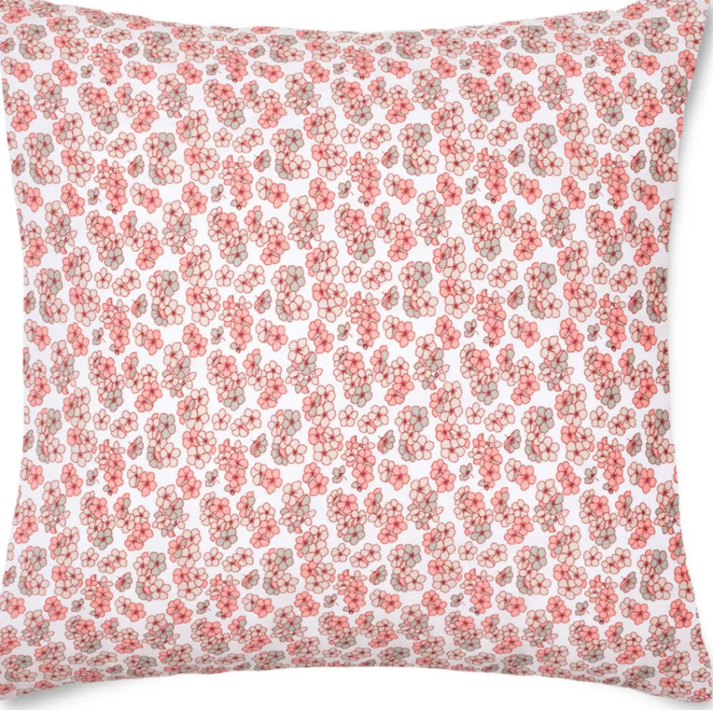 Outlet Pleasantly Pudebetræk 63x60 cm, Hvid/Blomstret Soveværelse|Puder Og Betræk