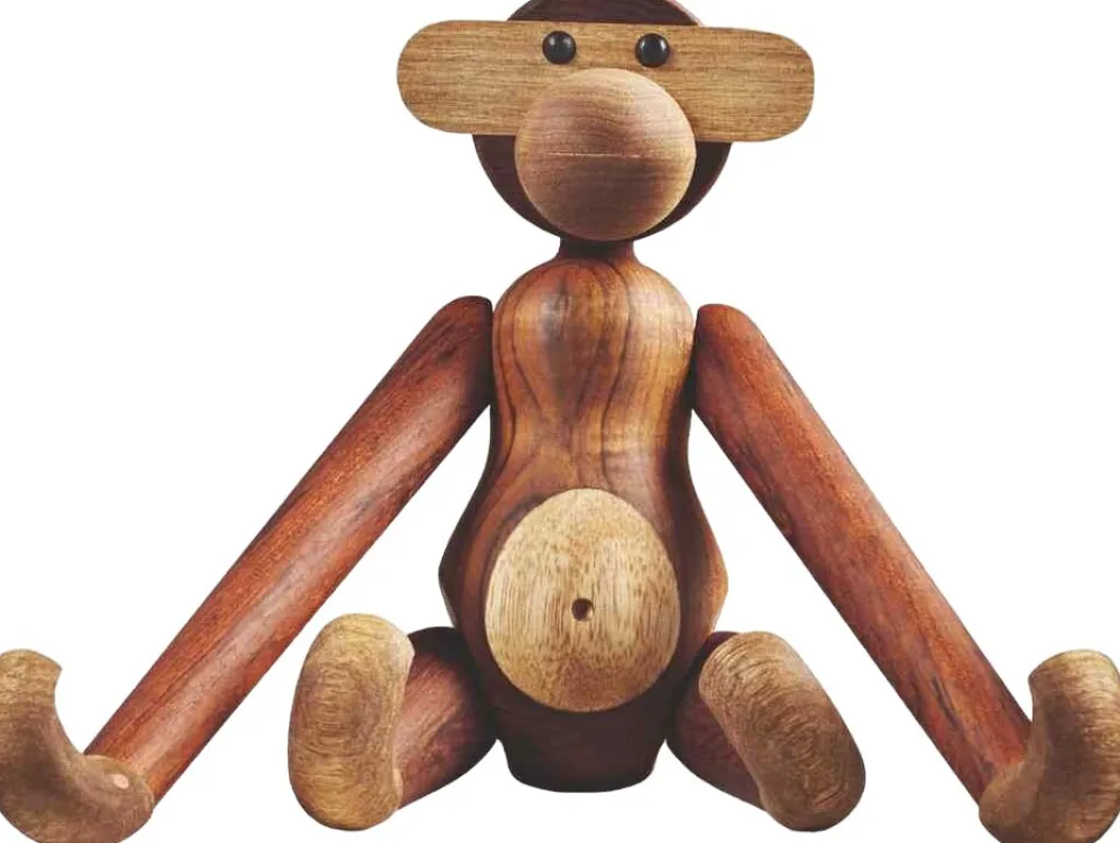 Kay Bojesen Denmark Stue|Træfigurer Og Figurer > Kay Bojesen Abe , Teak- og Limbatræ