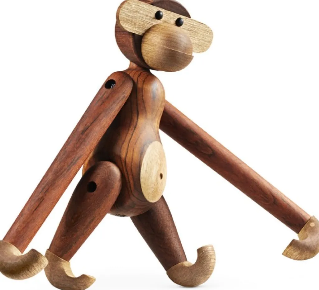 Kay Bojesen Denmark Stue|Træfigurer Og Figurer > Kay Bojesen Abe , Teak- og Limbatræ