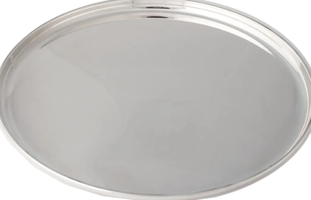 Discount Bakke Ø29 cm, Poleret Stål Serveringsbakker|Stue