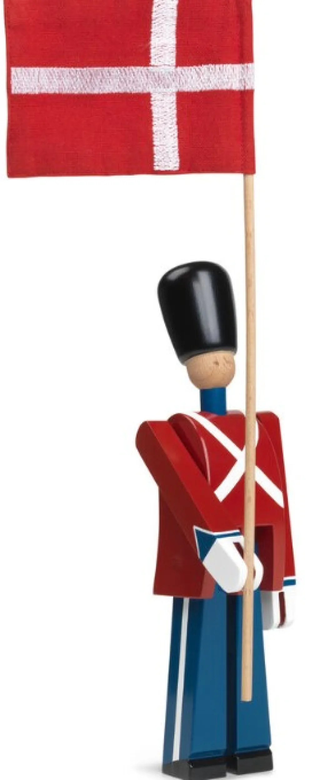 Kay Bojesen Denmark Stue|Træfigurer Og Figurer > Kay Bojesen Fanebærer , Malet Bøgetræ